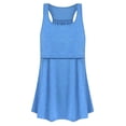 thumbnail image 2 of Pisexur Robe de Maternité Unie pour Femmes à Encolure Dégagée Sans Manches, Robe d'Allaitement, Vêtements d'Allaitement, Jupe de Maternité, Robe d'Été Fluide Évasée, 2 of 4