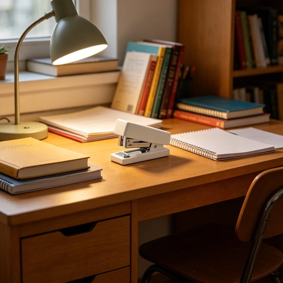Qiopertar Mini Stapler, Effortless Portable Binding Stapler with Smooth Mechanism, Compact Stapling Tool for Office Home