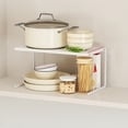 thumbnail image 1 of EGNMCR Kitchen Cabinet Divider Cabinet Storage Tiered Shelf Cabinet Shelves Put Pot Rack Spice Countertop Retractable Drawer storage rack, 1 of 6