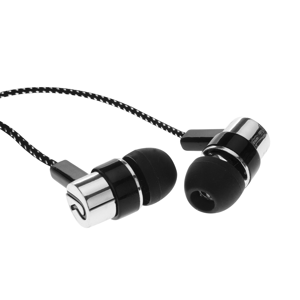 Mistaha 1.1M Reflective Fiber Cloth Line Noise Isolating Stereo In-ear Earphone Earbuds Headphones with 3.5