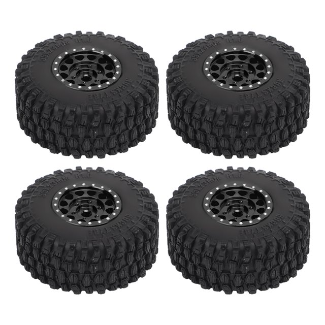 4 PCS RC Wheels And Tires Aluminum Alloy Fits For 1/18 TRX4M Remote Control Car