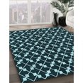 thumbnail image 3 of Ahgly Company Tapis Rond Lavable en Machine Intérieur Transitionnel Vert Sarcelle Profond, 6 Pieds Rond, 3 of 7