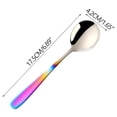thumbnail image 2 of Amzcrzy Utensils 304 Stainless Steel Flat Handle Round Spoon Thickened Dinner Spoon and Soup Spoon forHome Use Rounded Flat Spoon Serving Spoons Spoon Soup Spoons, 2 of 5