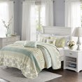 thumbnail image 1 of Willa 6 Piece Quilted Coverlet Set Green King/Cal King, 1 of 6