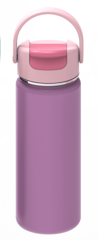 Gourde à boire directe Mainstays 16 oz, double paroi en acier inoxydable –violet