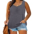thumbnail image 2 of Birdeem Camisole pour Femmes Mode pour Femmes Couleur Unie Sans Manches à Col en V Camisole, 2 of 12