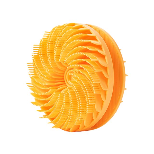 ziyahi Exfoliating Bath Brush With Soft Texture Long-lasting Silicone Brush For Shower yellow