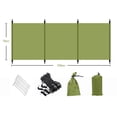 thumbnail image 4 of Bgsha Outdoor Windscreen Portable Windshield Privacy Screen For Camping Picnic BBQ Green Yellow White Camping Windscreen, 4 of 7