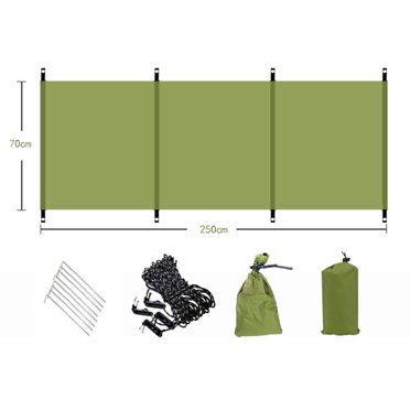 Mosiee Outdoor Windscreen Portable Windshield Privacy Screen For Camping Picnic Bbq Green Yellow White Camping Windscreen