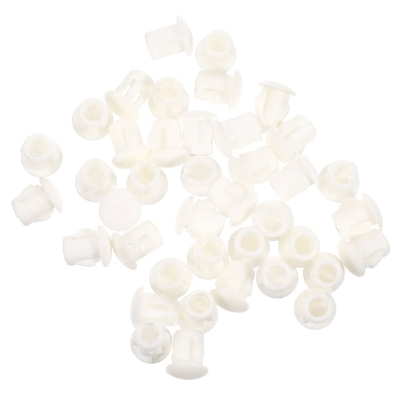 Shisuyan 100Pcs Nylon Plastic Round Snap in Type Locking Furniture Hole Plugs Cover