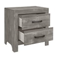 thumbnail image 3 of Topline Home Furnishing Rustic Grey Nightstand, 3 of 5