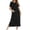 A5_Black#nightgown women, variant on Lcziwo Women Soft Zipper Bathrobe 3/4 Sleeve Full Length Housecoat Casual Loose Lounge Nightgown with Pockets 2026 Beige,XXL