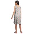 thumbnail image 4 of Moomaya Robe de Nuit Trapèze Sans Manches Imprimée pour Femme en Coton, 4 of 6