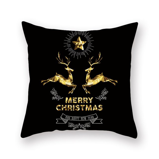 Opperiaya Taie d'Oreiller de Noël Housse de Coussin Imprimée Housse de Coussin