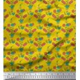 thumbnail image 1 of Soimoi Poly Georgette Fabric Leaves & Floral Print Fabric by the Yard 42 Inch Wide, 1 of 3
