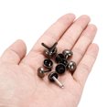 thumbnail image 4 of Unique Bargains 12x19mm Mini Brads Round Paper Fasteners for Art Crafting, Dark Grey 100pack, 4 of 5