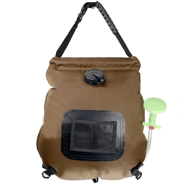 Solar Shower Bag 5 Gallons/20L Solar Heating Camping Shower Pouch PVC Portable Bath Bag Foldable
