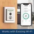 thumbnail image 4 of Weiser HALO Touch Fingerprint Contemporary Electronic Smart Lock WiFi, Works with Alexa and Google Assistant, COLOR: Satin Nickel, MODEL: 9GED30000-003, 4 of 5