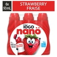 thumbnail image 1 of iOGO nano Strawberry 1%, Kids Yogurt, Drinkable Yogurt Bottles, 6x93ml, 1 of 7