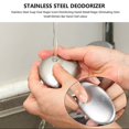 thumbnail image 2 of Savon en Acier Inoxydable Forme Ovale Désinfectant pour les Mains Éliminant les Odeurs Magiques Cuisine Bar Chef, 2 of 6