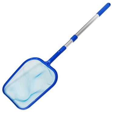 Yhmxh Leaf Skimmer Mesh Rake Net for Spa Pond Swimming Pool, Pool Skimmer Net with Telescopic Pole, Pool Cleaner Supplies and Accessories