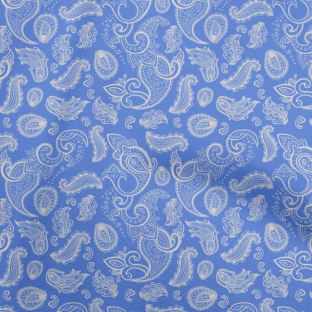 oneOone Velvet Medium Blue Fabric Block Sewing Craft Projects Fabric Prints By Yard 58 Inch Wide-XU