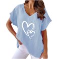 thumbnail image 1 of Birdeem Blouse d'Été Aguichant Mode Imprimée Col en V Manches Courtes pour Femmes, 1 of 6