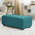 thumbnail image 2 of PiccoCasa Housse Extensible pour Pouf Housse de Meuble Bleu Paon Petit, 2 of 7
