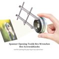 thumbnail image 3 of Lens Repair Wrench, Camera Spanner Flat End Convenient Effortless Double Head With Hex Screw For DSLR, 3 of 8