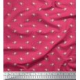 thumbnail image 1 of Soimoi Moss Georgette Fabric Leaves & Rose Floral Print Fabric by Yard 42 Inch Wide, 1 of 3