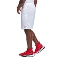 thumbnail image 3 of Champion Mens Long Mesh Shorts with Pockets, 2XL, White, 3 of 3