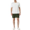 thumbnail image 2 of INSPIRE CHIC Men's Shorts Drawstring Waist Mesh Lining Board Beach Swimwear 34 Olive Green, 2 of 7
