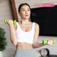 thumbnail image 4 of HolaHatha 1, 2 and 3 lb Neoprene Dumbbell Strength Training Weight Set with Rack, 4 of 11