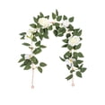 thumbnail image 2 of Homekingdee Simulation Rose Leaves Flower Rattan Arch - White Pink Plastic Artificial Vine for Wedding Outdoor Decoration Arrangement, 2 of 6