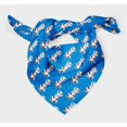 thumbnail image 3 of Bimba Blue Dots & Raccoon Animal Printed Pure Silk Scarf For Hair Neck Head Bandanas For Women 40 x 80 Inches, 3 of 6