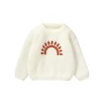 thumbnail image 1 of FOCUSNORM Chandail Tricoté pour Bébé Garçon Fille Sun Embroidery Col Rond Manches Longues Pull pour Automne Hiver, 1 of 9