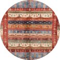 thumbnail image 1 of Ahgly Company Indoor Round Abstract Camel Brown Abstract Area Rugs, 4' Round, 1 of 6