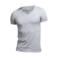 thumbnail image 1 of Men's Short Sleeve Premium Solid Cotton V Neck T Shirts, 1 of 4