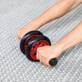 thumbnail image 2 of Abdominal Wheels, AB Wheel, Anti-Slip, Strength Training, Fitness Training, Red, 2 of 5
