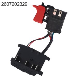 Replacement Switch 2607202329 for Bosch GSR140-LI Drill, Metal Power Tool Accessory Part for Electric Screwdriver Repair, Black Component