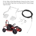 thumbnail image 3 of Pédales d'Accélérateur de Frein Go Kart, Ressort de Rappel de Pédale de Frein Haute Résistance 1 Paire Simple Installer Léger pour 196cc 6.5hp Route, 3 of 8