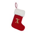thumbnail image 1 of Christmas Stocking Holiday Gift Bag With 3D Legs Old Man Doll Design For Tree Or Bedside Decor 20 cm x 30 cm, 1 of 2