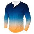 thumbnail image 1 of AherBiu Plus Size Mens Long Sleeve Shirts Stretch Athletic Button Shirt Lightweight Comfy Fall Gradient Sports Shirts, 1 of 4