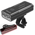 thumbnail image 1 of Gyhuego Bike Light USB Rechargeable, 4000 Lumen Bicycle Lights Front and Back, Bright Led Bike Headlight and Taillight with Power Bank Function, Road Cycling Safety Flashlight, 1 of 3