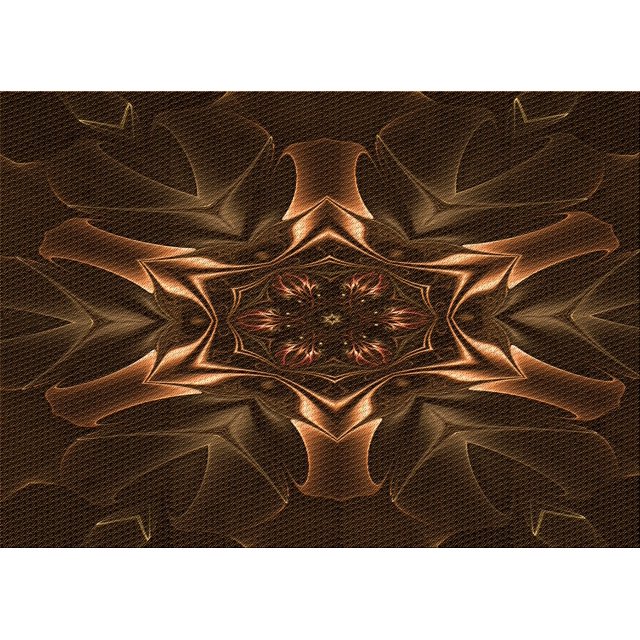 Ahgly Company Machine Washable Indoor Rectangle Transitional Saddle Brown Area Rugs, 6' x 9'