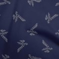 thumbnail image 1 of oneOone Velvet Dark Blue Fabric Leaves Craft Projects Decor Fabric Printed By The Yard 58 Inch Wide, 1 of 4
