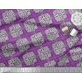 thumbnail image 3 of Soimoi Rayon Fabric Damask,Leaves & Floral Block Print Fabric by Yard 42 Inch Wide, 3 of 3