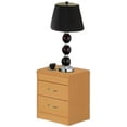 thumbnail image 1 of Hodedah Two Drawer Contemporary Wooden Nightstand in Beige Finish, 1 of 6
