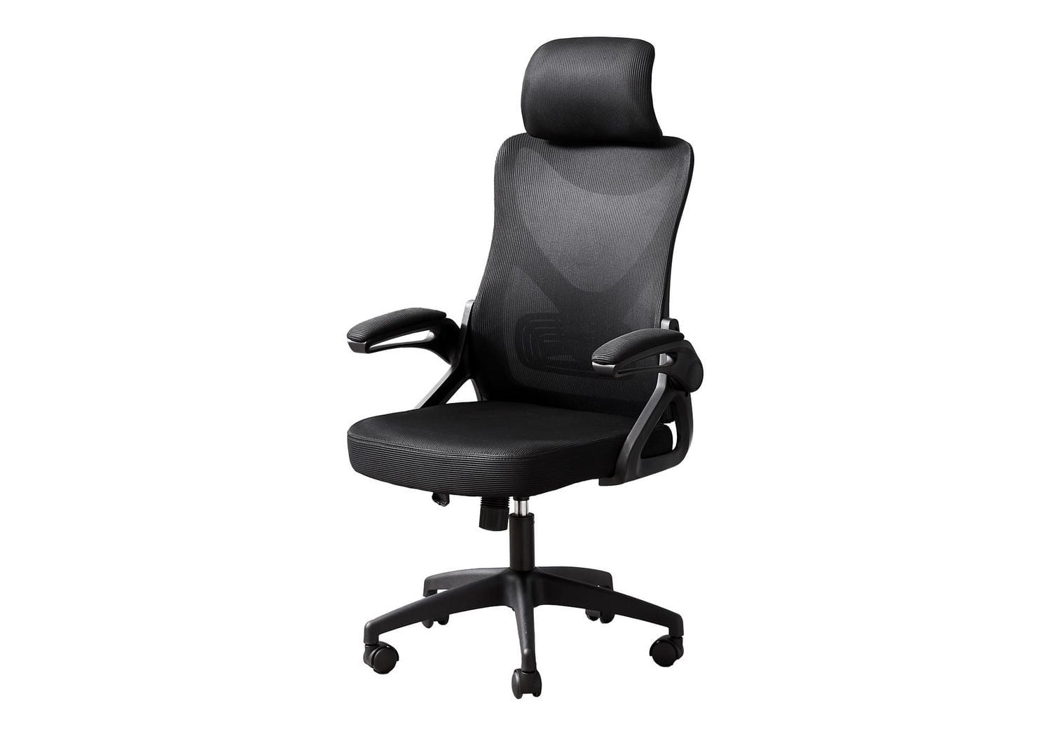 Monarch Specialties Office Chair, Adjustable Height, Ergonomic, Swivel, Work, Black Metal, Black Mesh, Contemporary, Modern