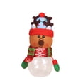 thumbnail image 2 of Christmas Decor Food Storage Christmas Candy Jars Santa Snowman Ornament Plastic Candy Cookie Jar Containers Candy Storage Dish Home Decor Container Box Bottle For Children Xmas Holiday, 2 of 3